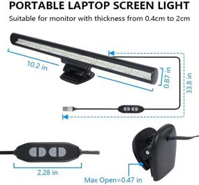 img 3 attached to 🖥️ VIGIND USB Powered Monitor Clamp Lamp - Screen Light Bar, Eye Protect Clip On Monitor Lamps, Adjustable Brightness and Color, Over Monitor Light Bar - Includes Eye Mask (for Laptop)