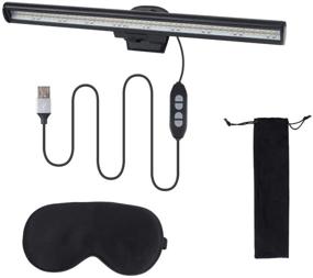 img 4 attached to 🖥️ VIGIND USB Powered Monitor Clamp Lamp - Screen Light Bar, Eye Protect Clip On Monitor Lamps, Adjustable Brightness and Color, Over Monitor Light Bar - Includes Eye Mask (for Laptop)