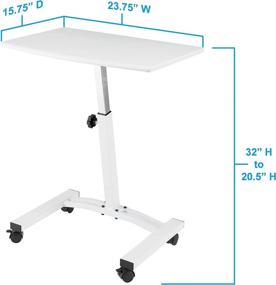 img 1 attached to Seville Classics Adjustable Sitting Ergonomic Furniture in Home Office Furniture