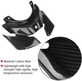 img 3 attached to Acouto Carbon Fiber Motorcycle Taillight Guard Cover - Rear Taillight Guard for Yamaha MT-10/FZ-10 (2016-2018) - High-Performance Motorcycle Accessory
