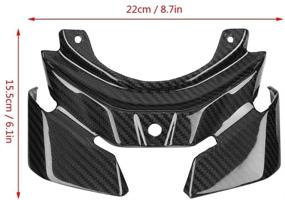 img 1 attached to Acouto Carbon Fiber Motorcycle Taillight Guard Cover - Rear Taillight Guard for Yamaha MT-10/FZ-10 (2016-2018) - High-Performance Motorcycle Accessory