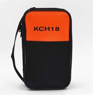 🧰 testhelper kch18 soft carrying case: efficient storage solution for handheld multimeter, phase indicator, thermometer, calibrator, and clamp meter логотип