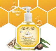bella b bee gone cradle cap baby shampoo 8 oz - natural & organic treatment for cradle cap - gentle dry scalp & cradle cap shampoo for babies - effective baby shampoo solution logo