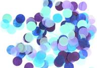 🎉 fascola 2000 pieces 2.5cm/1inch blue purple turquoise teal aqua paper circle confetti: perfect kids birthday party decoration supplies логотип