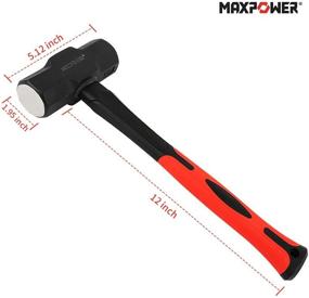 img 1 attached to 🔨 MAXPOWER 12 Inch Fiberglass Shock Resistant Sledgehammer