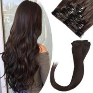 extensions seamless rooted hairpiece straight logo