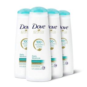 img 4 attached to 🚿 Dove Nutritive Solutions Daily Moisture Shampoo for Normal to Dry Hair - 12 oz, 4 Pack with Pro-Moisture Complex for Manageable and Silky Hair