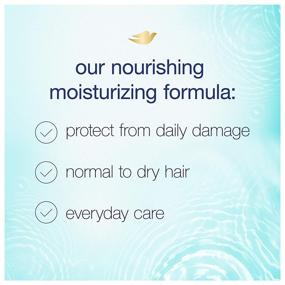 img 1 attached to 🚿 Dove Nutritive Solutions Daily Moisture Shampoo for Normal to Dry Hair - 12 oz, 4 Pack with Pro-Moisture Complex for Manageable and Silky Hair