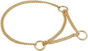 img 3 attached to Alvalley Dog Show Collar - Martingale Chain, 1.4mm Thickness, 16-inch Length