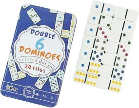 img 3 attached to 🎉 Premium Dominoes Collector Set for Adult Parties - Pure Play and Reusable