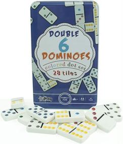 img 1 attached to 🎉 Premium Dominoes Collector Set for Adult Parties - Pure Play and Reusable