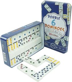 img 4 attached to 🎉 Premium Dominoes Collector Set for Adult Parties - Pure Play and Reusable