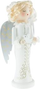 img 2 attached to 🎄 Clever Creations Angel Wooden Nutcracker: Festive 10-Inch Christmas Décor for Shelves and Tables
