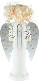 img 1 attached to 🎄 Clever Creations Angel Wooden Nutcracker: Festive 10-Inch Christmas Décor for Shelves and Tables