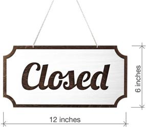 img 2 attached to 🚪 Double Sided Rustic Open/Closed Sign for Enhanced SEO