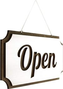 img 1 attached to 🚪 Double Sided Rustic Open/Closed Sign for Enhanced SEO