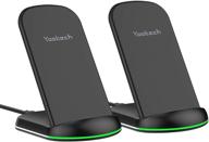 ⚡️ yootech [2 pack] qi-certified wireless charger stand - fast charging for iphone 13/12/se and samsung galaxy s21/s20/note 10/s10 (no ac adapter) logo