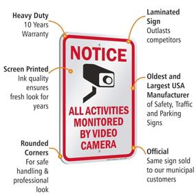 img 1 attached to Enhanced Surveillance with SmartSign Aluminum: Monitor Activities Efficiently