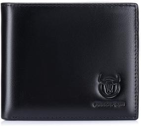 img 4 attached to 👨 BULL CAPTAIN Wallets Vintage QB 6: Stylish and Timeless Accessories for Men