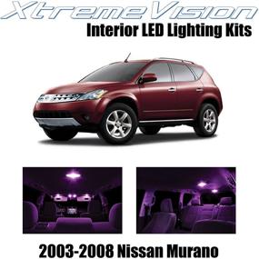 img 4 attached to Xtremevision Interior LED For Nissan Murano 2003-2008 (9 Pieces) Pink Interior LED Kit Installation Tool