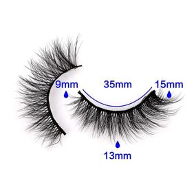 img 2 attached to 👀 ALPHONSE Natural Wispy False Eyelashes Bundle - 10 Pairs of Lightweight Handmade Lashes with Mini Eyelash Curler
