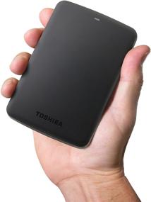 img 1 attached to 💾 Toshiba Canvio Basics 1TB Portable Hard Drive - Black: Convenient Storage Solution for Your Data