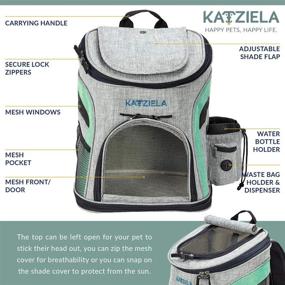 img 2 attached to Katziela Pet Carrier Backpack Storage