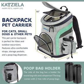 img 3 attached to Katziela Pet Carrier Backpack Storage