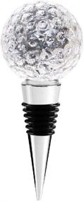 img 4 attached to 🍾 AXAYINC 1pcs Elegant Crystal Wine and Beverage Bottle Stopper - Zinc Alloy & Glass Reusable Plug in Gift Box (1Golf)