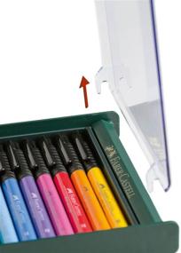 img 1 attached to 🖌️ Faber-Castell PITT Artist Brush Pen Set: 12 Intensive Colours in a Robust Workstation - Enhance Your Artistic Experience