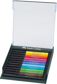 img 4 attached to 🖌️ Faber-Castell PITT Artist Brush Pen Set: 12 Intensive Colours in a Robust Workstation - Enhance Your Artistic Experience