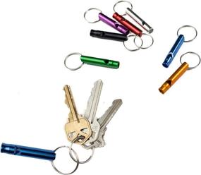 img 2 attached to 🔊 Multipurpose Set of 12 Extra Loud Whistles for Outdoor Sports, Camping, Hunting, and Emergency Situations - Lightweight Aluminium Key Chain Signals