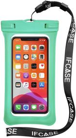 img 4 attached to 📱 IFCASE Universal Waterproof Case for iPhone 13 Pro Max, Samsung Galaxy S21 Plus, LG Stylo 6 (Green) - 2 Pack