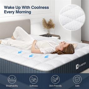 img 1 attached to Avenco Twin Size Mattress: 10-Inch Hybrid Twin Mattress for Back 💤 Pain Relief - Innerspring and Comfortable Foam, CertiPUR-US Certified with 10 Years Support