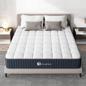 img 4 attached to Avenco Twin Size Mattress: 10-Inch Hybrid Twin Mattress for Back 💤 Pain Relief - Innerspring and Comfortable Foam, CertiPUR-US Certified with 10 Years Support