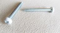 pan white head screw with enhanced resistance logo