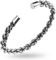 📿 s999 sterling silver twist rope vintage bangle - uhibros cuff bracelet for enhanced seo logo