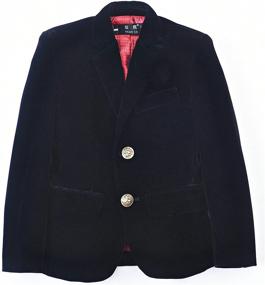 img 2 attached to Stay Stylish and Warm with our Winter 🧥 Jacket Royal Velvet Blazer for Boys' Suits & Sport Coats