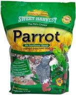 🦜 nutritious harvest parrot seed mix (sunflower-free), 4 lbs bag - premium blend for diverse parrot species logo