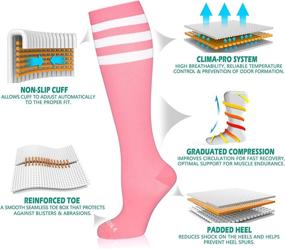 img 1 attached to 🏆 Top-rated NEWZILL Compression Socks for Men & Women, Highly Recommended by U.S Olympic Fencer, 20-30mmHg