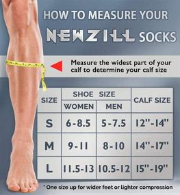 img 2 attached to 🏆 Top-rated NEWZILL Compression Socks for Men & Women, Highly Recommended by U.S Olympic Fencer, 20-30mmHg