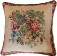 tache floral bordered cushion cover logo