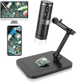 img 4 attached to 📷 Denfany Wireless Digital Microscope: 50x and 1000x Zoom, WiFi Camera with Adjustable Stand - 1080P Upgrade, 8 LED Light for iPhone/iPad/Smartphone/Tablet/PC/MAC