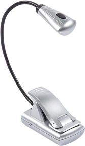 img 4 attached to Fulcrum MultiFlex LED Reading Light, Silver, Single pack - Light It Up!