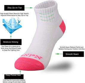 img 3 attached to ANPN Low Cut Socks 18 Pairs: Cushioned Non Slip Athletic Socks for Toddler Boys 2-8 Years