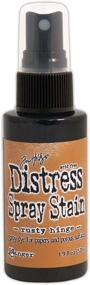 img 1 attached to 💦 Бутылки с распылителями Ranger Tim Holtz Distress Spray Stains - 1.9 унции - Rusty Hinge: Создайте потрясающие рустические эффекты с легкостью!