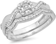 sterling silver diamond ladies engagement women's jewelry logo