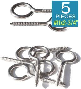 img 3 attached to 🔩 Imscrews 2 3 Eyelet Eyebolt Stainless: Superior Quality for Durability and Strength