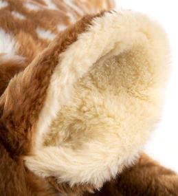 img 2 attached to Fuzzy Spotted Fawn Body Pillow by Plow & Hearth 90268 - Pack of 1 in Light Brown