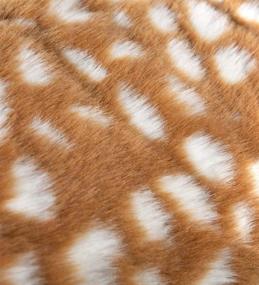 img 1 attached to Fuzzy Spotted Fawn Body Pillow by Plow & Hearth 90268 - Pack of 1 in Light Brown